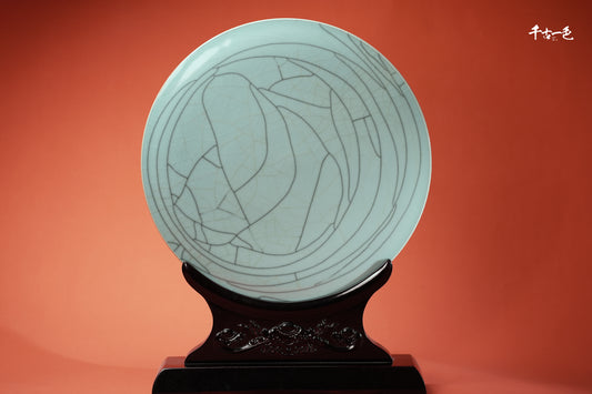 《天地》——大型瓷盘陶瓷艺术品装饰品